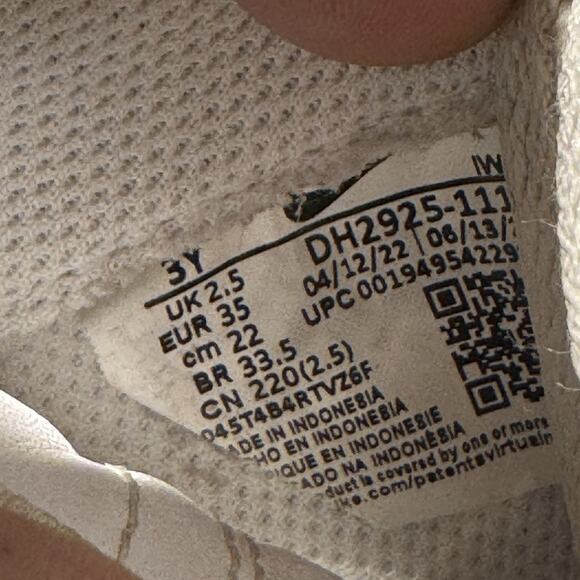 Size 3 (PS) - Nike Force 1 LE Low Triple White - Picture 6 of 7